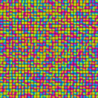 Soyut Geometrik Desen üretken hesaplama sanatı çizimi 