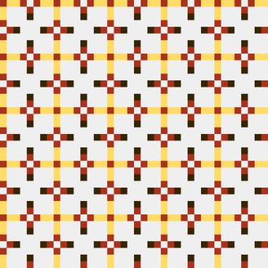 Soyut çapraz desenli üretken hesaplama sanatı çizimi