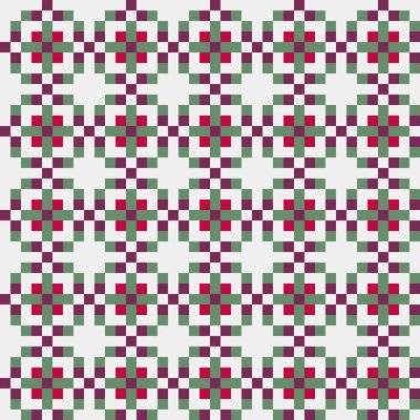 Soyut çapraz desenli üretken hesaplama sanatı çizimi