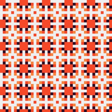 Soyut çapraz desenli üretken hesaplama sanatı çizimi