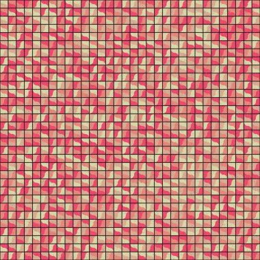 Soyut Geometrik Desen üretken hesaplama sanatı çizimi