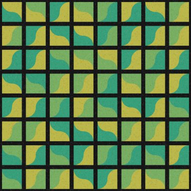 Soyut Geometrik Desen üretken hesaplama sanatı çizimi