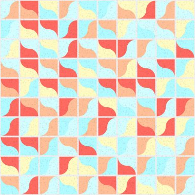 Soyut Geometrik Desen üretken hesaplama sanatı çizimi