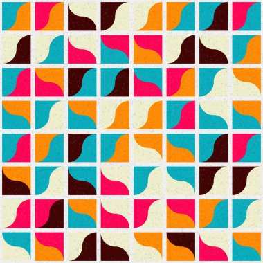 Soyut Geometrik Desen üretken hesaplama sanatı çizimi