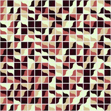 Soyut Geometrik Desen üretken hesaplama sanatı çizimi