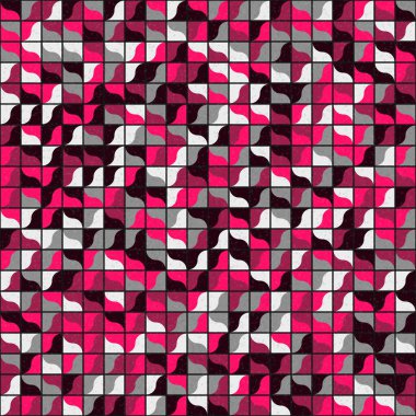 Soyut Geometrik Desen üretken hesaplama sanatı çizimi