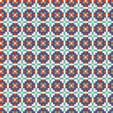 Soyut çapraz desenli üretken hesaplama sanatı çizimi