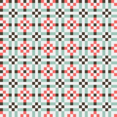 Soyut çapraz desenli üretken hesaplama sanatı çizimi