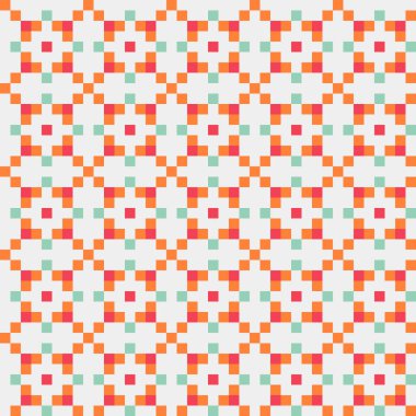 Soyut çapraz desenli üretken hesaplama sanatı çizimi