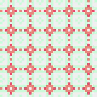 Soyut çapraz desenli üretken hesaplama sanatı çizimi 