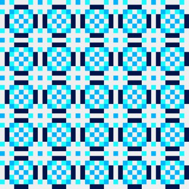 Soyut çapraz desenli üretken hesaplama sanatı çizimi