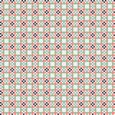 Soyut çapraz desen, üretken hesaplama vektörü illüstrasyonu