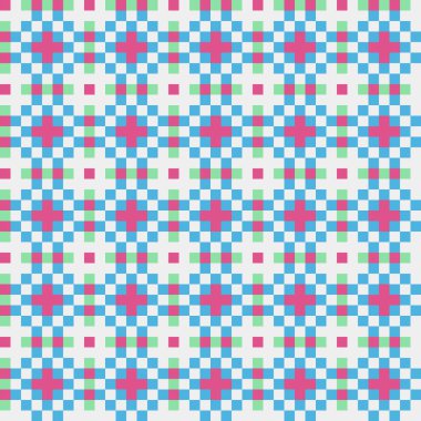 Soyut çapraz desenli üretken hesaplama sanatı çizimi