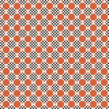 Soyut çapraz desenli üretken hesaplama sanatı çizimi