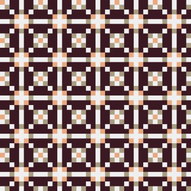 Soyut çapraz desenli üretken hesaplama sanatı çizimi