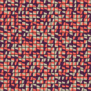 Soyut Geometrik Desen üretken hesaplama sanatı çizimi