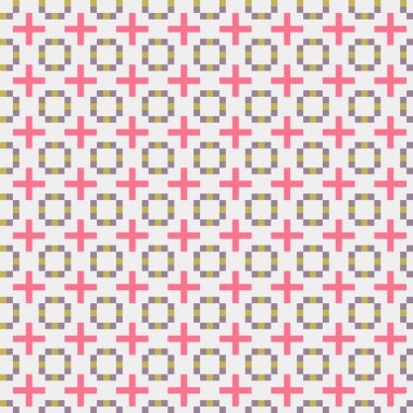 Soyut çapraz desenli üretken hesaplama sanatı çizimi