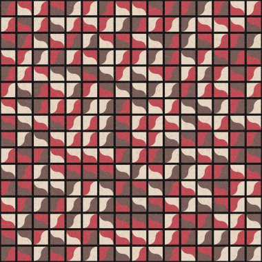 Soyut Geometrik Desen üretken hesaplama sanatı çizimi