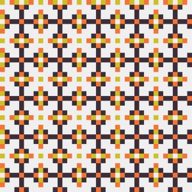 Soyut çapraz desenli üretken hesaplama sanatı çizimi 