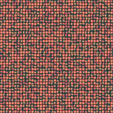 Soyut Geometrik Desen üretken hesaplama sanatı çizimi