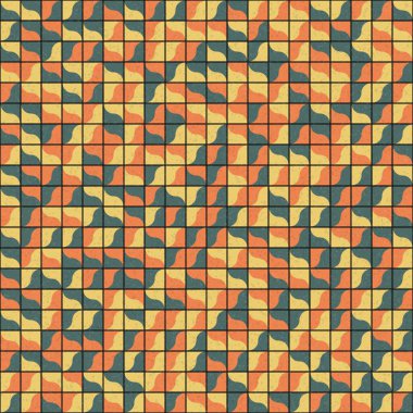 Üretken hesaplama dokusuna sahip soyut geometrik desen