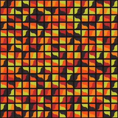 Soyut Geometrik Desen üretken hesaplama sanatı çizimi