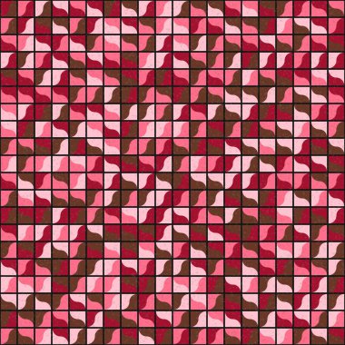 Soyut Geometrik Desen üretken hesaplama sanatı çizimi