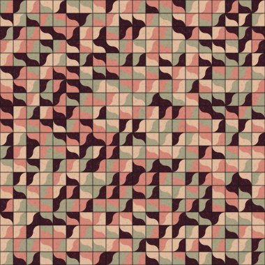 Soyut Geometrik Desen üretken hesaplama sanatı çizimi