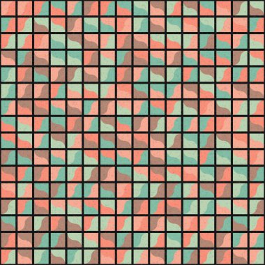 Soyut Geometrik Desen üretken hesaplama sanatı çizimi