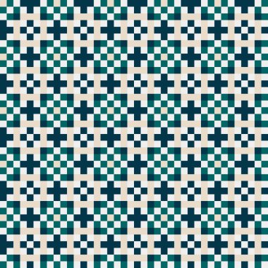 Soyut çapraz desenli üretken hesaplama sanatı çizimi