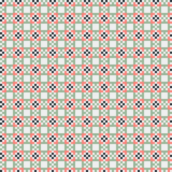 Абстрактний Хрест Шаблон Генеративна Обчислювальна Векторна Ілюстрація — стоковий вектор