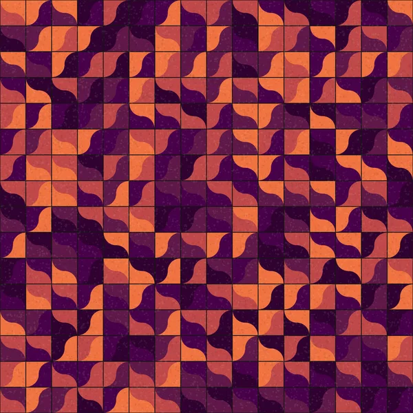 生成的テクスチャアートを用いた抽象幾何学パターン — ストックベクタ