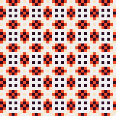 Soyut çapraz desenli üretken hesaplama sanatı çizimi