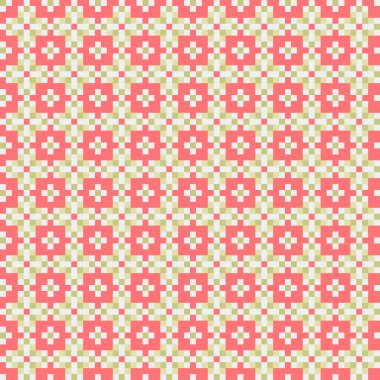 Soyut çapraz desen, üretken hesaplama vektörü illüstrasyonu