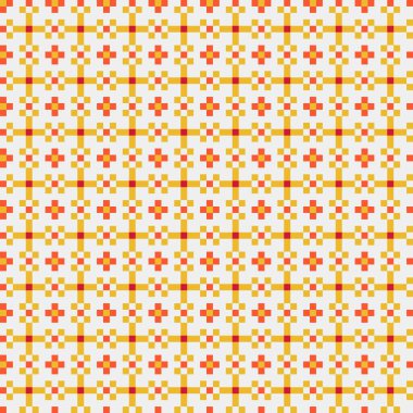 Soyut çapraz desenli üretken hesaplama sanatı çizimi