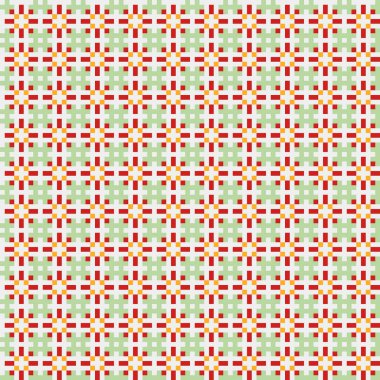 Soyut çapraz desenli üretken hesaplama sanatı çizimi