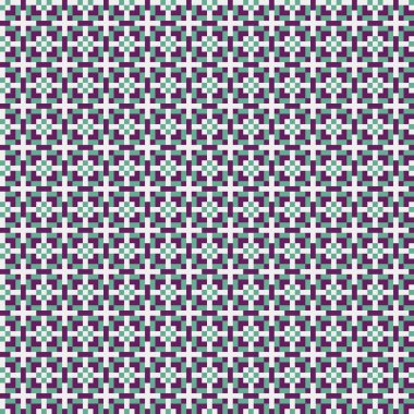 Soyut çapraz desenli üretken hesaplama sanatı çizimi