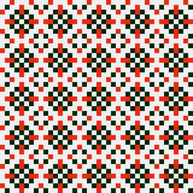 Soyut çapraz desenli üretken hesaplama sanatı çizimi