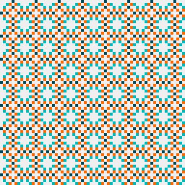 Soyut çapraz desenli üretken hesaplama sanatı çizimi