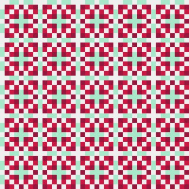 Soyut çapraz desenli üretken hesaplama sanatı çizimi