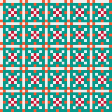 Soyut çapraz desenli üretken hesaplama sanatı çizimi