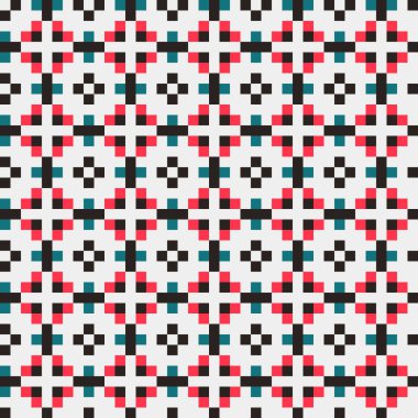 Soyut Çapraz Kusursuz Desensiz Desen vektör çizimi  