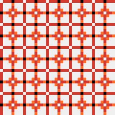 Soyut çapraz desenli üretken hesaplama sanatı çizimi