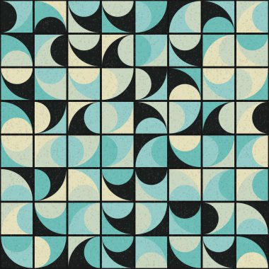 Üretken hesaplama dokusuna sahip soyut geometrik desen