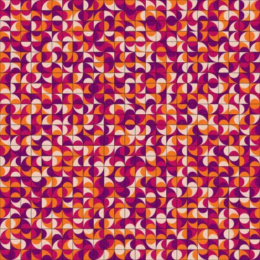 Soyut Geometrik Desen üretken hesaplama sanatı çizimi