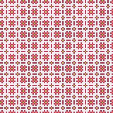 Soyut çapraz desen, üretken hesaplama vektörü illüstrasyonu