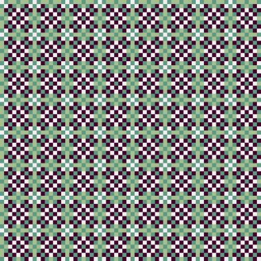 Soyut çapraz desenli üretken hesaplama sanatı çizimi