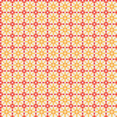 Soyut çapraz desenli üretken hesaplama sanatı çizimi