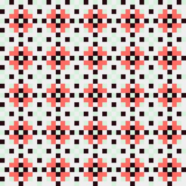 Soyut çapraz desenli üretken hesaplama sanatı çizimi