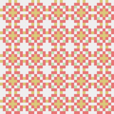 Soyut çapraz desenli üretken hesaplama sanatı çizimi